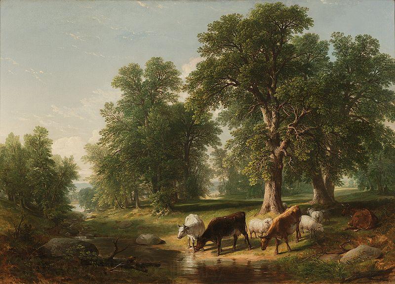 Asher Brown Durand A Summer Afternoon Spain oil painting art